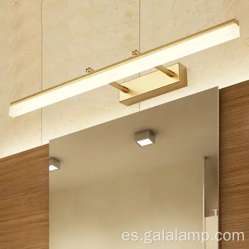 Luz de espejo LED extensible impermeable para una fácil instalación